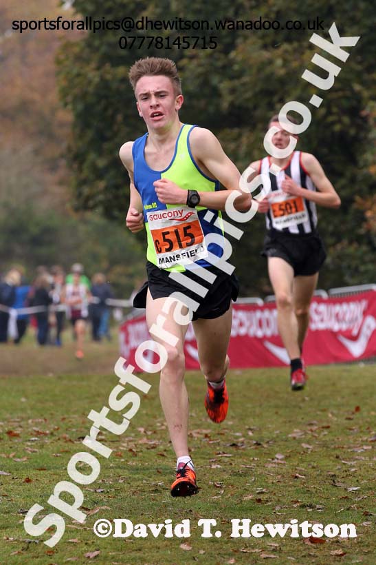 Men under-17s, National Cross Country Relays, Berry Park, Mansfield. Photo: David T. Hewitson/Sports for All Pics